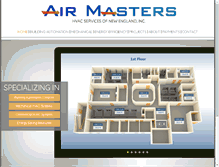 Tablet Screenshot of airmastershvac.net